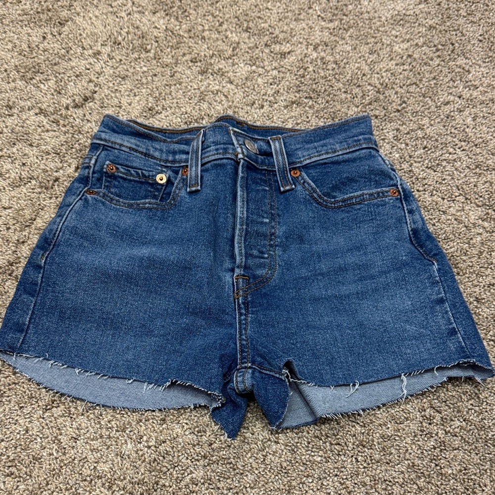 Levi's Dark Blue Jean Shorts for Women
